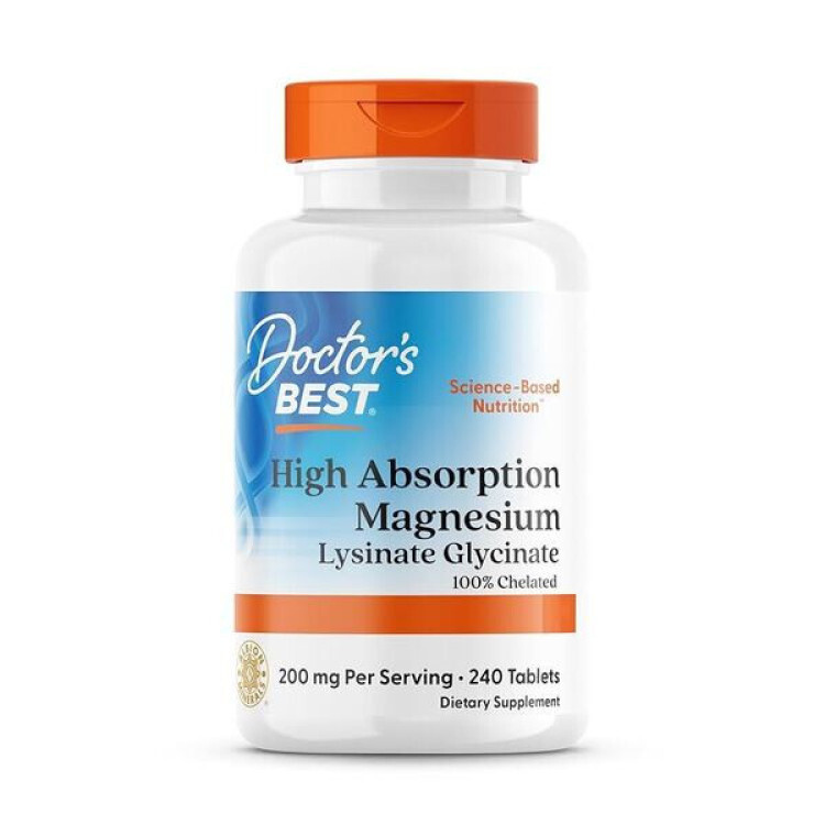 Højt optageligt Magnesium 200mg, 240 tabletter