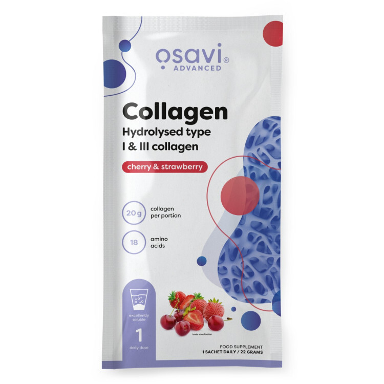 Collagen Hydrolysed Type I & III Cherry & Strawberry 22g (1 portion)