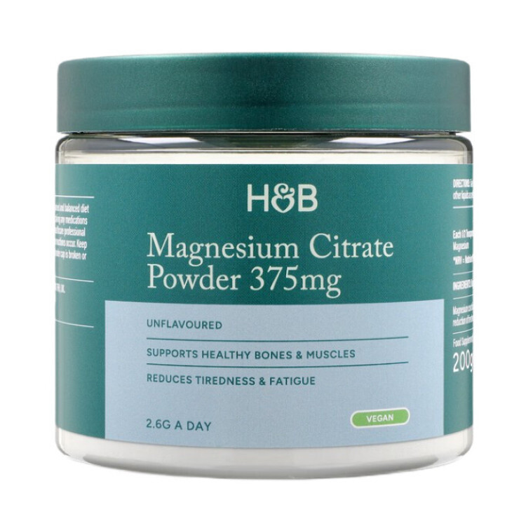 Magnesium Citrate pulver 375mg (uden smag), 200g