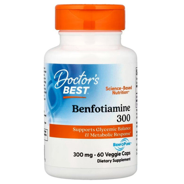 Benfotiamine med BenfoPure 300mg, 60 vkapsler