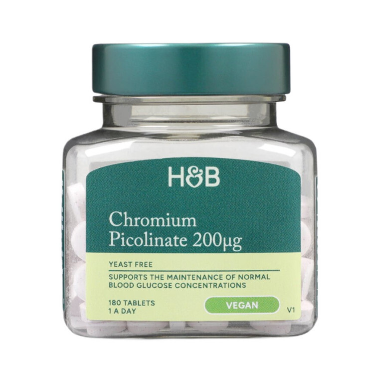 Chromium Picolinate 200mcg, 180 tabletter