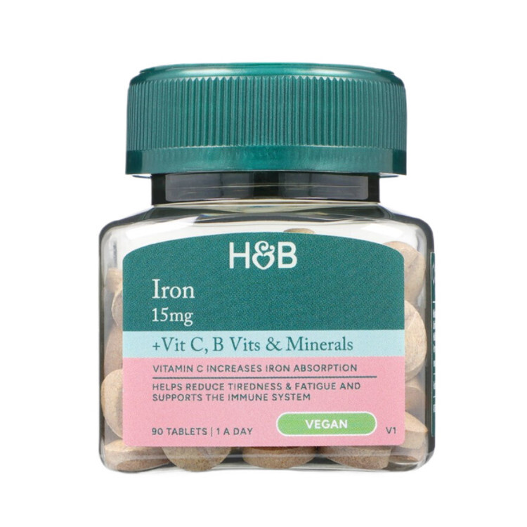 Iron 15mg med Vitamins & Minerals, 90 tabletter