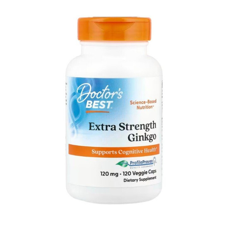 Extra Strength Ginkgo 120mg, 120 vkapsler