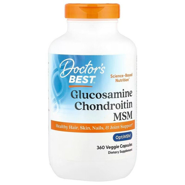 Glucosamine Chondroitin MSM med OptiMSM, 360 kapsler