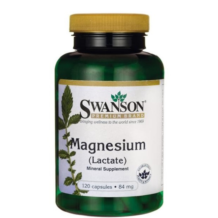 SWANSON HEALTH MAGNESIUM LACTATE 84 mg 120 stk 