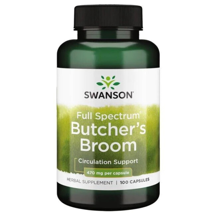 Swanson Fullt Spektrum Slaktarkvast, 470 mg, 100 kapslar