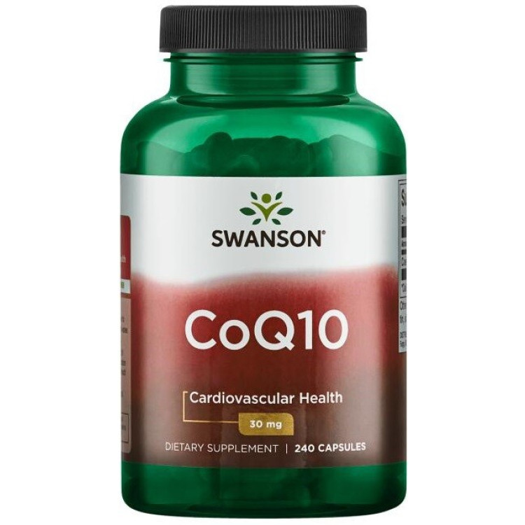 Swanson CoQ10, 30 mg, 240 kapslar