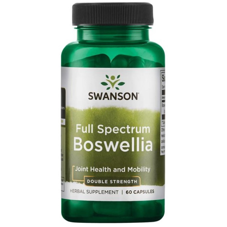 Swanson Fullt Spektrum Boswellia, 800 mg Dubbel Styrka, 60 kapslar