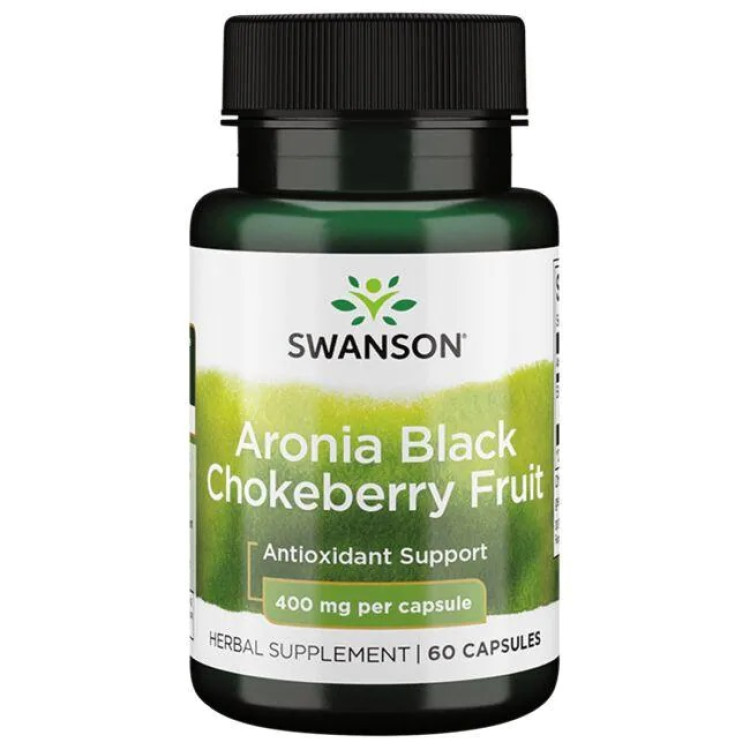 Swanson Aronia Svartaronia Frukt, 400 mg, 60 kapslar