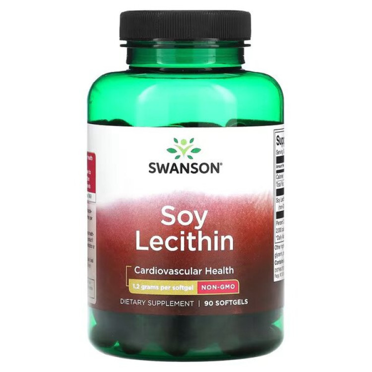 Swanson Soja Lecitin, 1200 mg, 90 kapslar