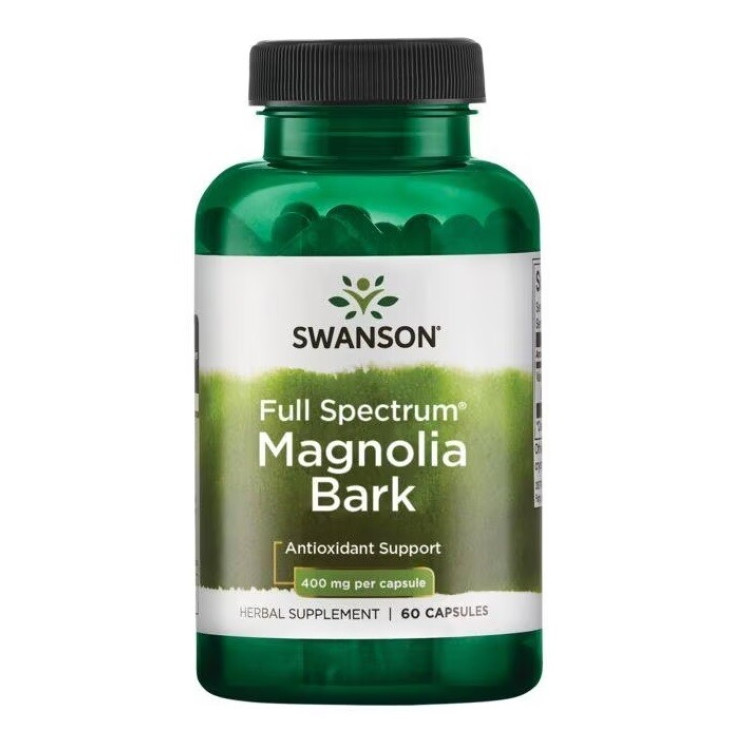 Swanson Fullt Spektrum Magnoliabark, 400 mg, 60 kapslar
