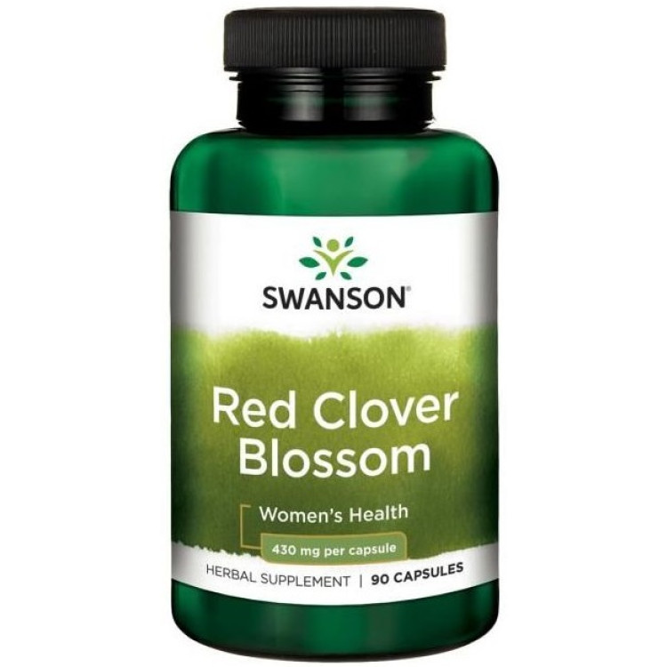 Swanson Rödklöverblom, 430 mg, 90 kapslar