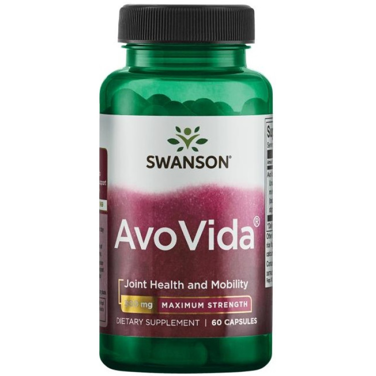 Swanson AvoVida, 300 mg Maximal Styrka, 60 kapslar