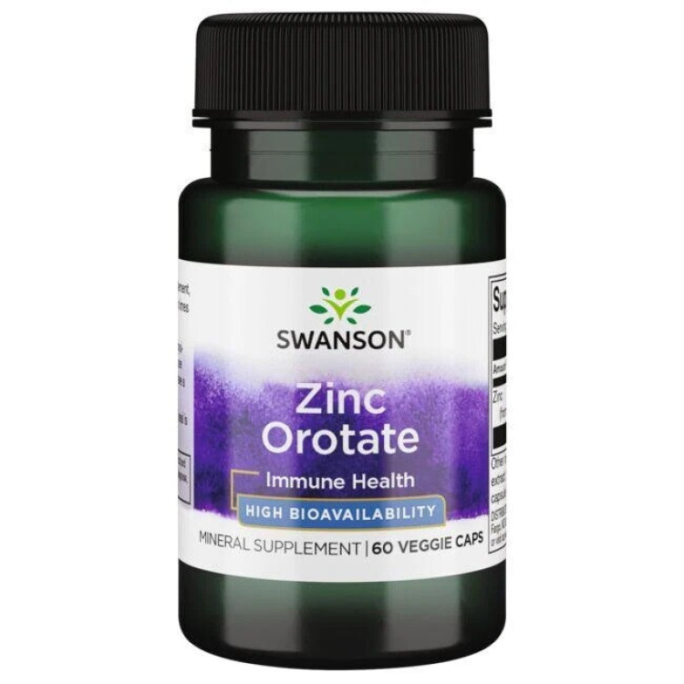 Swanson Zink Orotat, 60 kapslar