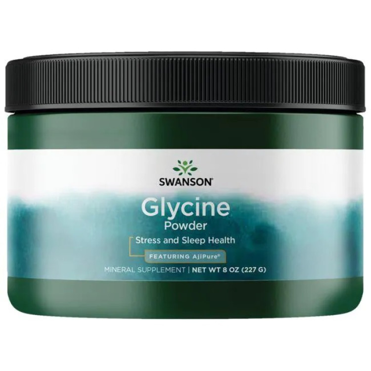 Swanson Glycin pulver, 227 gram