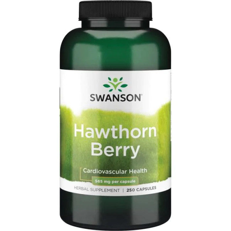 Swanson Hagtorn Bär, 565 mg, 250 kapslar