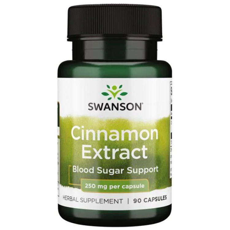 Swanson Kanel extrakt, 250 mg, 90 kapslar