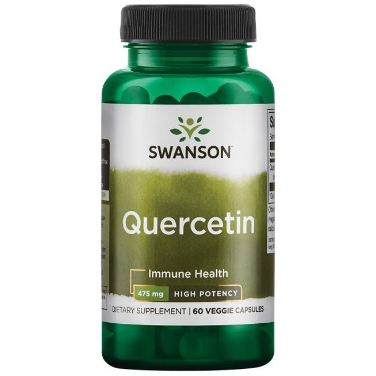 Swanson Quercetin Hög Potens, 475 mg, 60 kapslar