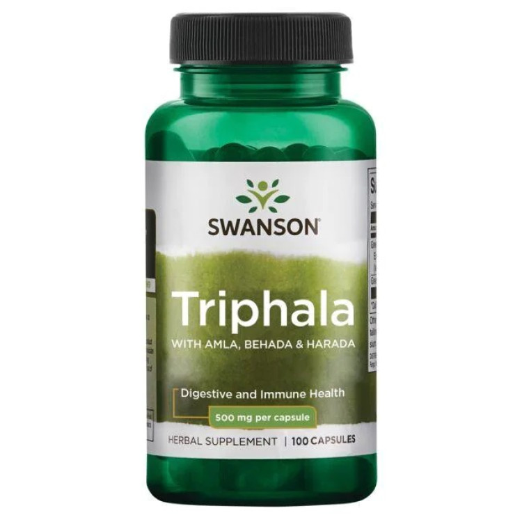 Swanson Triphala, 500 mg, 100 kapslar
