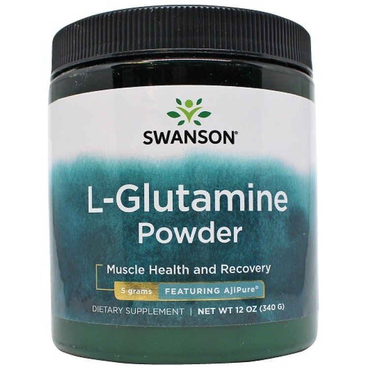 Swanson AjiPure L-Glutamin pulver, 340 gram