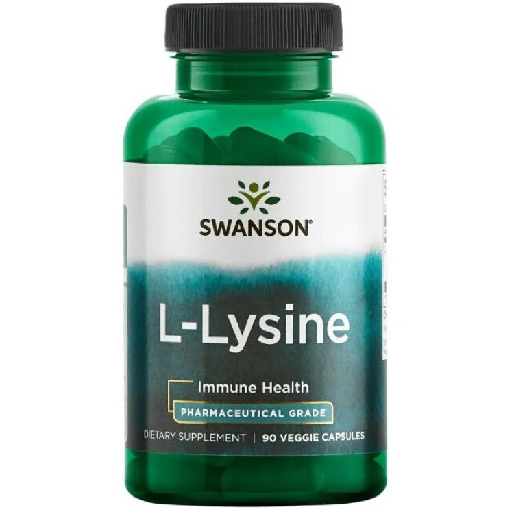 Swanson AjiPure L-Lysin, 500 mg, 90 kapslar