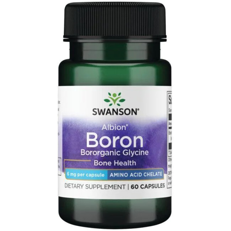 Swanson Albion Bor Bor, 6 mg, 60 kapslar