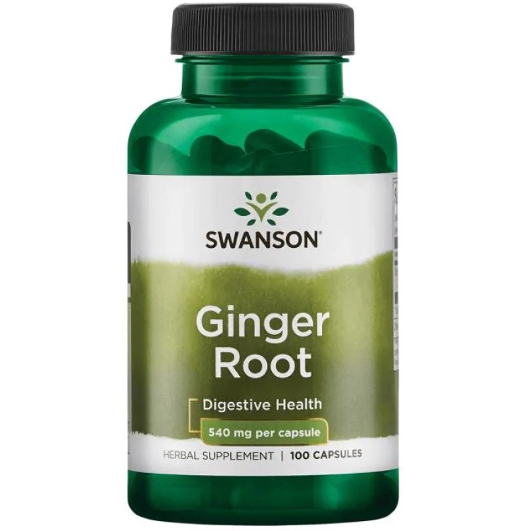 Swanson Ingefärsrot 540 mg, 100 kapslar