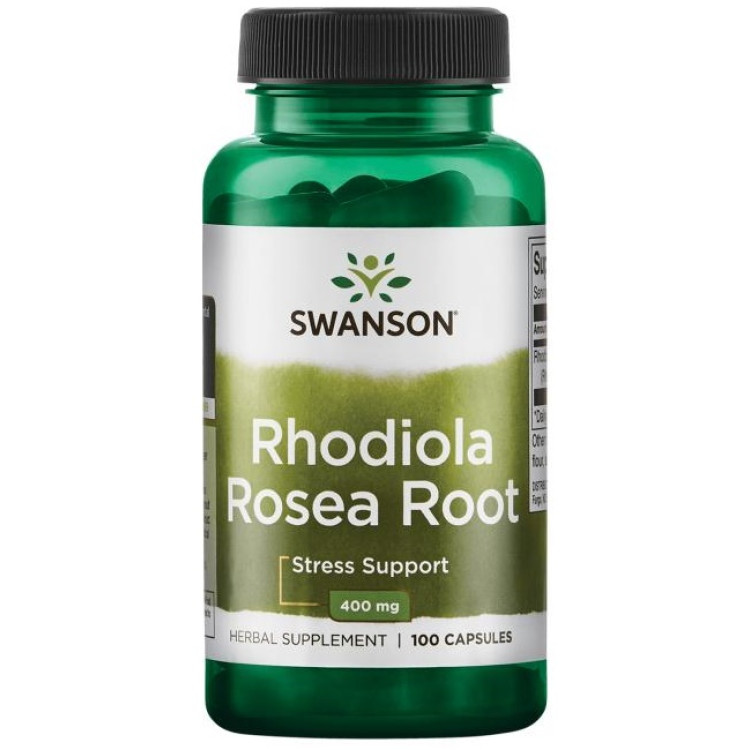 Swanson Rhodiola Rosea Root, 400 mg, 100 kapslar