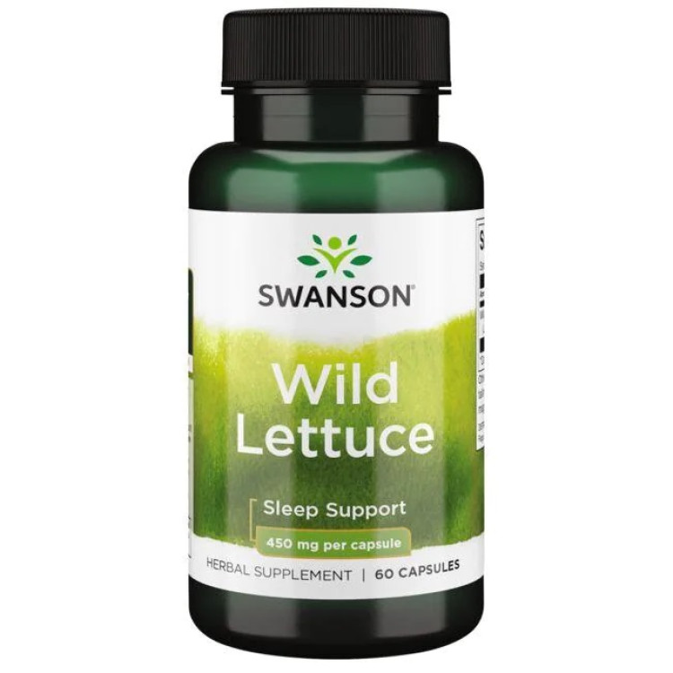 Swanson Vild Sallat, 450 mg, 60 kapslar