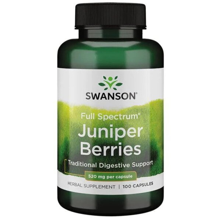 Swanson Full Spektrum Enbär, 520 mg, 100 kapslar