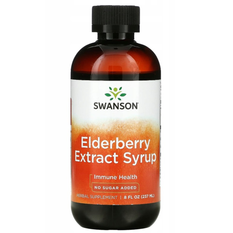 Swanson Fläderbär Extrakt Sirap, 237 ml