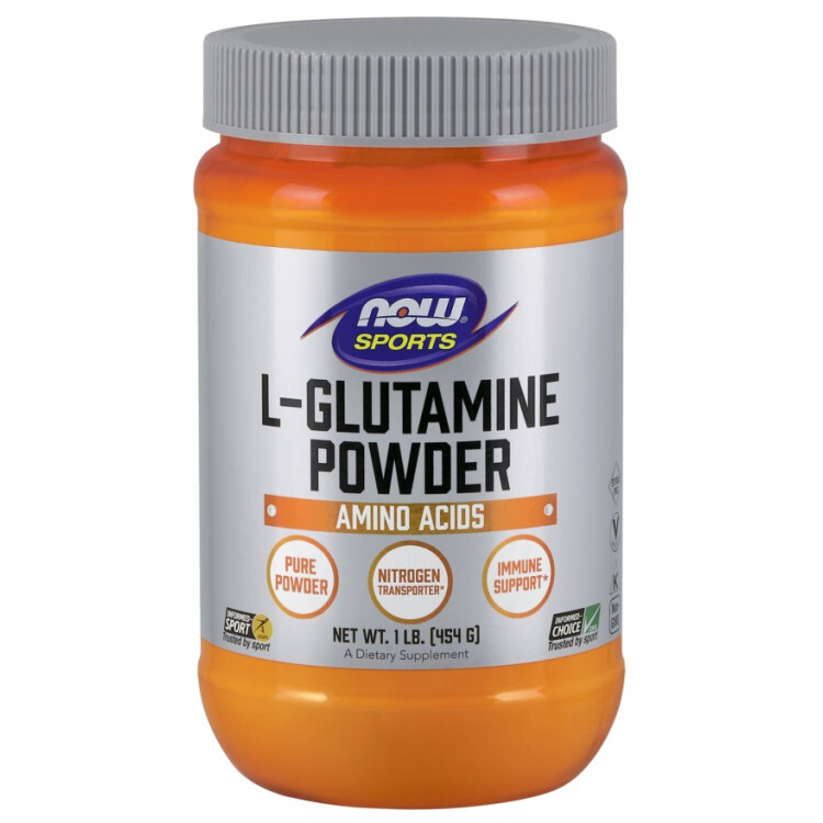 Now Foods L-Glutamin pulver, 454 gram