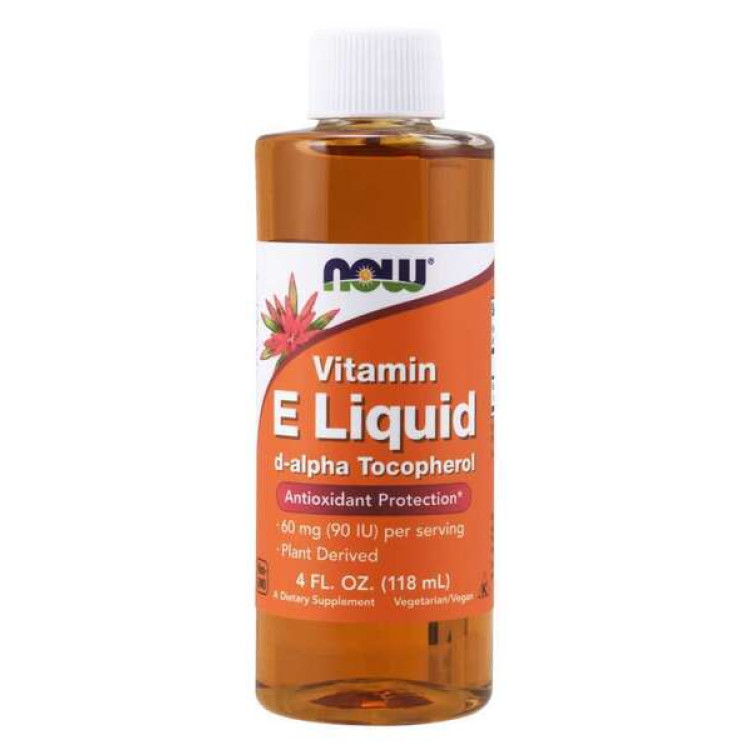 Now Foods Vitamin E Flytande, 118 ml