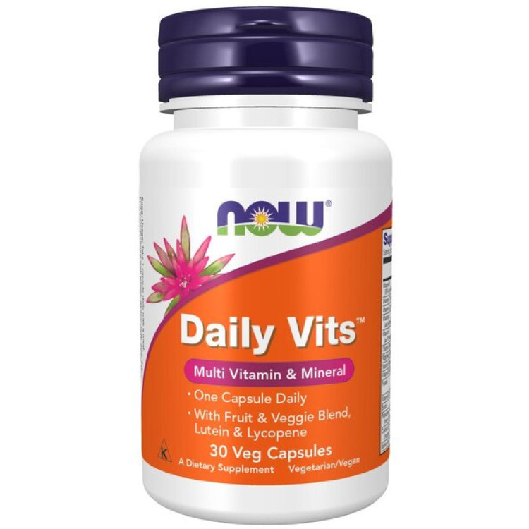 Now Foods Daily Vits, 30 kapslar
