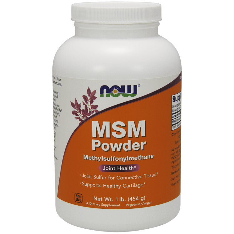 Now Foods MSM Methylsulfonylmethan pulver, 454 gram