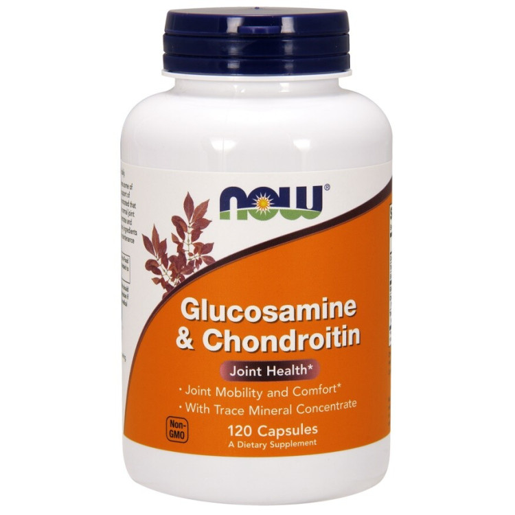 Now Foods Glukosamin & Kondroitin med Trace Mineral Concentrate, 120 kapslar