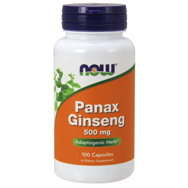 Now Foods Panax Ginseng, 500 mg, 100 kapslar