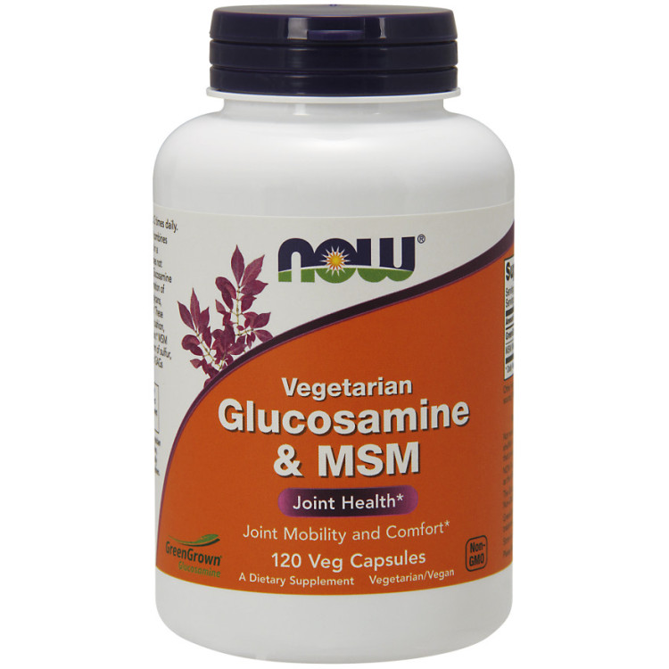 Now Foods Glukosamin & MSM Vegetarisk, 120 kapslar