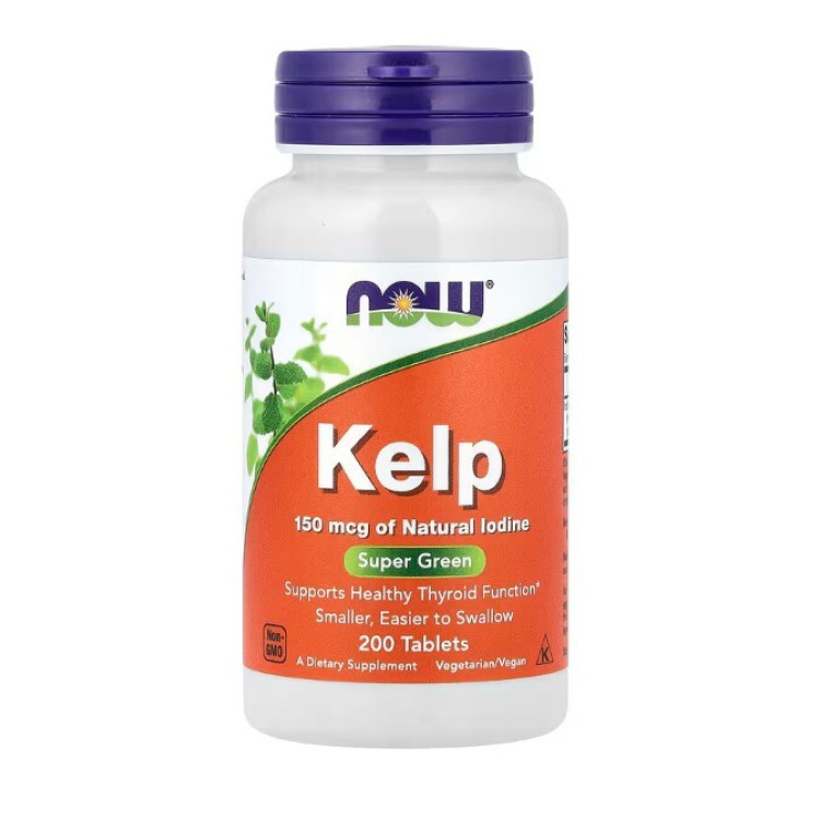 Now Foods Kelp, 150 mcg, 200 tabletter