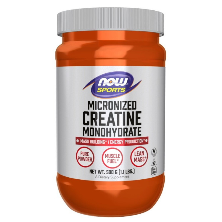 Now Foods Mikroniserat Kreatin Monohydrat, 500 gram