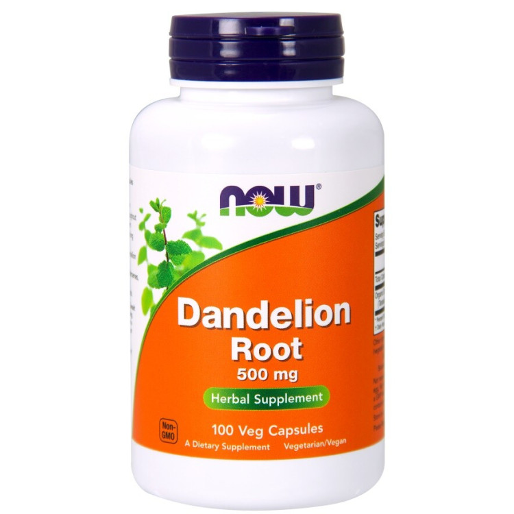 Now Foods Maskrosrot, 500 mg, 100 kapslar