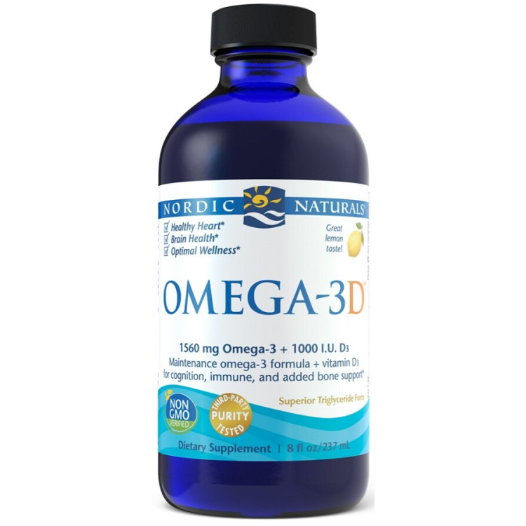 Nordic Naturals Omega-3D, 1560 mg, 237 ml