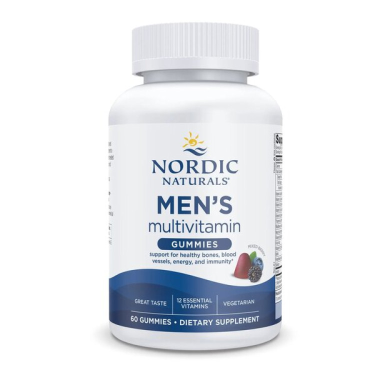 Nordic Naturals Mäns Multivitamin Vingummin, Mixed Berry, 60 vingummin