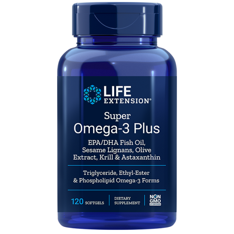 Life Extension Super Omega-3 Plus, 120 kapslar