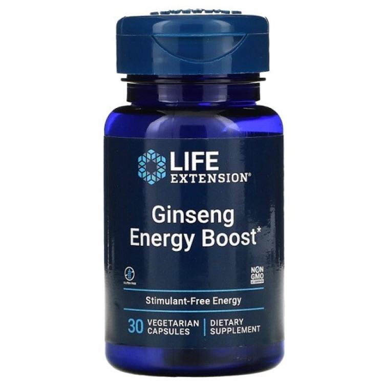 Life Extension Ginseng Energi Boost, 30 kapslar