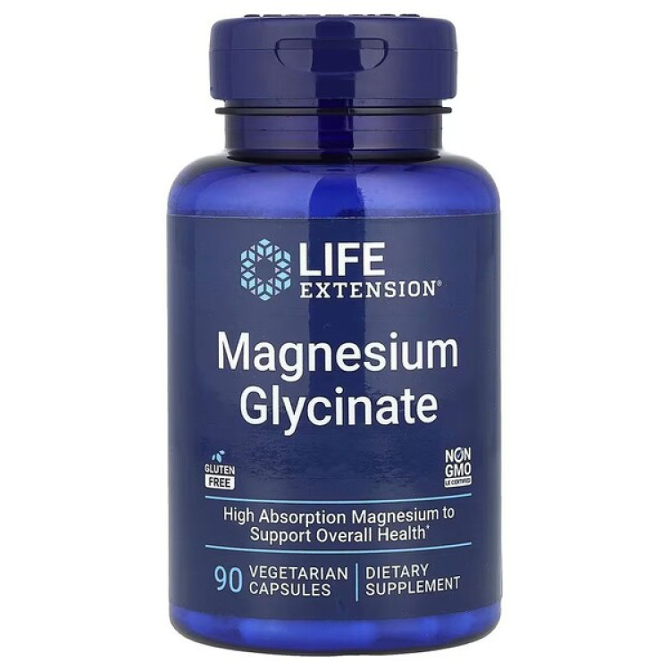 Life Extension Magnesium Glycinat, 105 mg, 90 kapslar