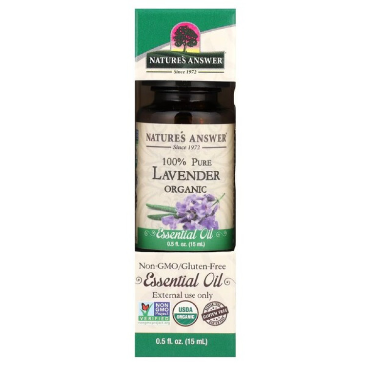 Nature's Answer 100% Ren Lavendel Eterisk Olja, 15 ml