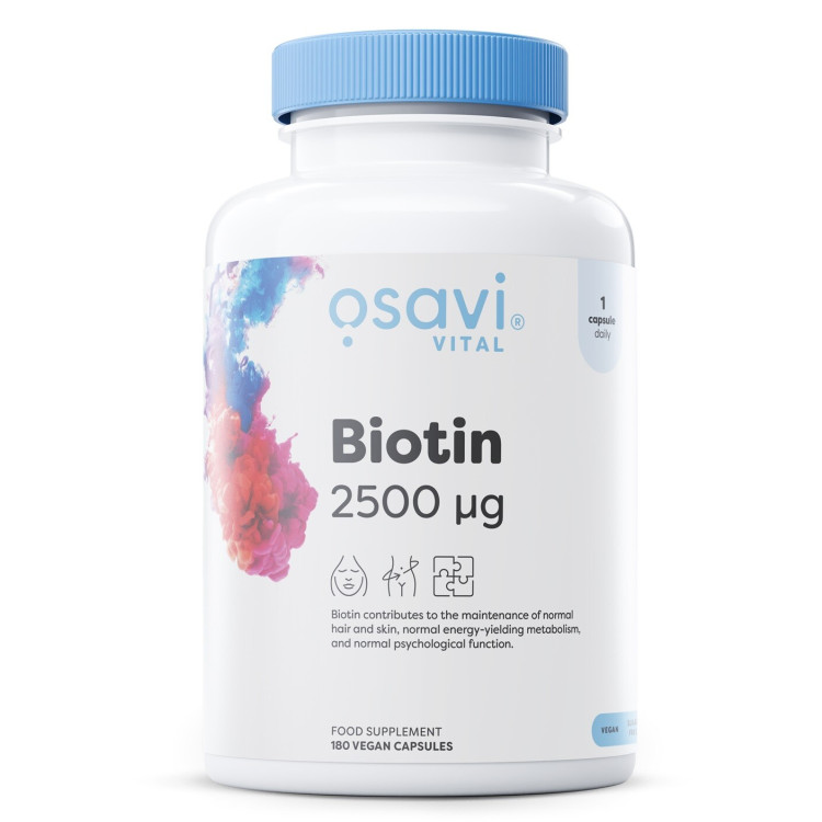 Osavi Biotin, 2500 mcg, 180 kapslar