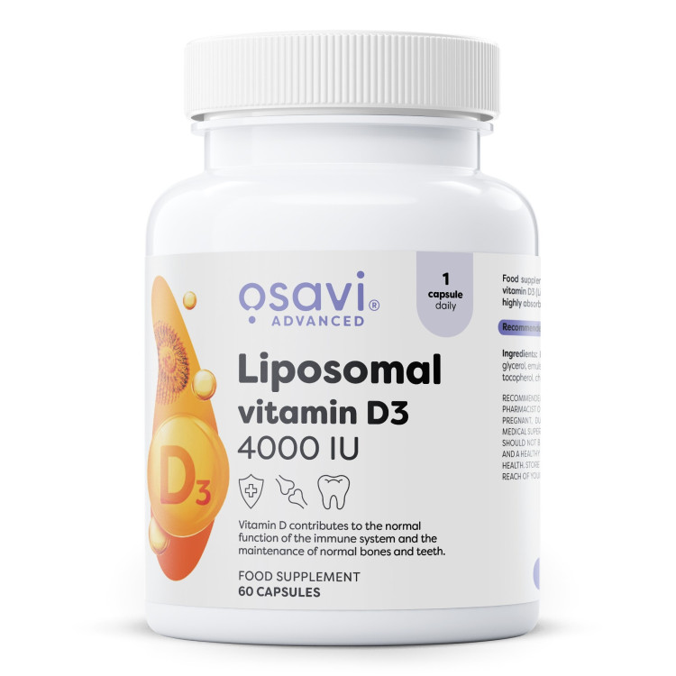 Osavi Liposomal Vitamin D3, 4000 IU, 60 kapslar