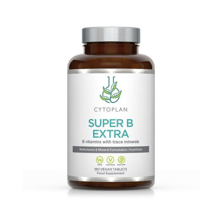Cytoplan Super B Extra, 180 veganska tabletter